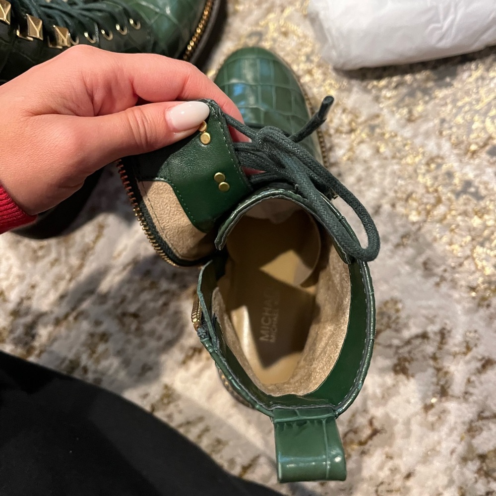 Michael Michael Kors Haskell Crocodile Embossed L… - image 5